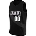 Men's Custom ＃00 Rebel Edition Victory Black Seattle Storm 2021 Jersey