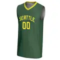 Men's Custom ＃00 Replica Green Seattle Storm Lightweight Jersey