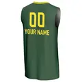 Men's Custom ＃00 Replica Green Seattle Storm Lightweight Jersey