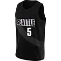 Men's Gabby Williams ＃5 Rebel Edition Victory Black Seattle Storm 2021 Jersey