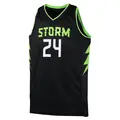 Men's Jewell Loyd ＃24 Black Seattle Storm 2024 Rebel Edition Jersey