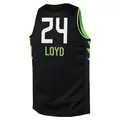 Men's Jewell Loyd ＃24 Black Seattle Storm 2024 Rebel Edition Jersey