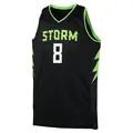 Men's Joyner Holmes ＃8 Black Seattle Storm 2024 Rebel Edition Jersey