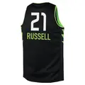 Men's Mercedes Russell ＃21 Black Seattle Storm 2024 Rebel Edition Jersey