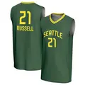 Men's Mercedes Russell ＃21 Replica Green Seattle Storm Lightweight Jersey