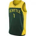 Men's Nika Muhl ＃1 Explorer Edition Victory Green Seattle Storm 2021 Jersey