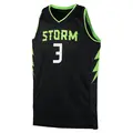 Men's Nneka Ogwumike ＃3 Black Seattle Storm 2024 Rebel Edition Jersey