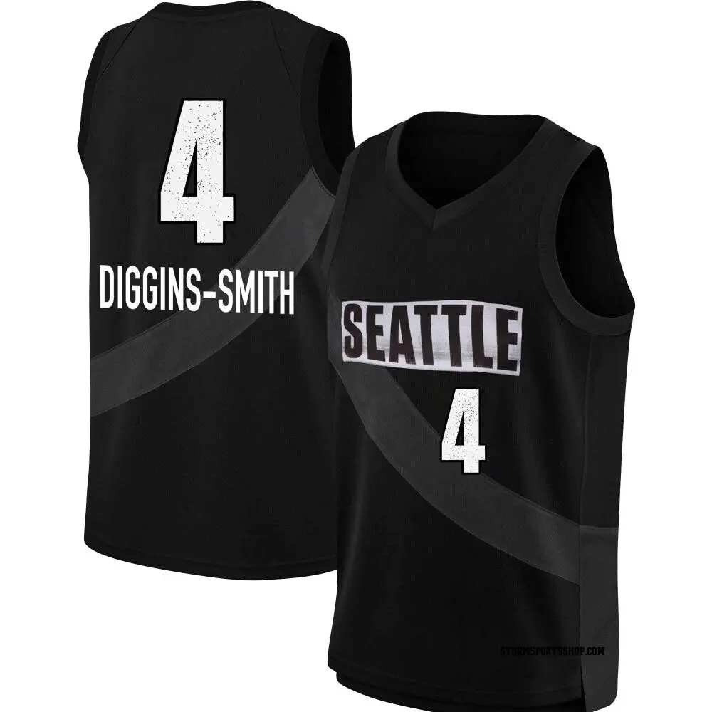 Men's Skylar Diggins-Smith ＃4 Rebel Edition Victory Black Seattle Storm 2021 Jersey