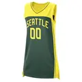 Women's Custom ＃00 Explorer Edition Victory Green Seattle Storm 2021 Jersey