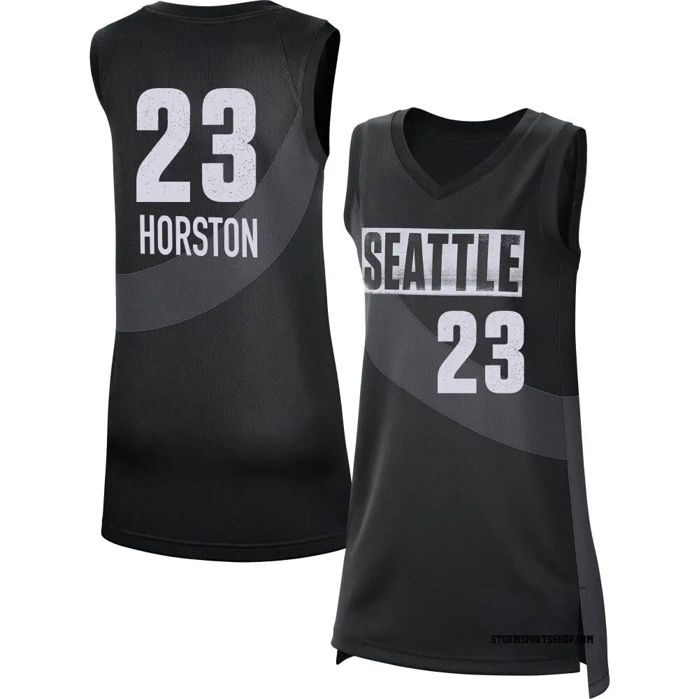 Women's Jordan Horston ＃23 Rebel Edition Victory Black Seattle Storm 2021 Jersey