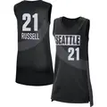 Women's Mercedes Russell ＃21 Rebel Edition Victory Black Seattle Storm 2021 Jersey