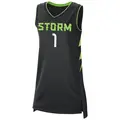 Women's Nika Muhl ＃1 Black Seattle Storm 2024 Rebel Edition Jersey