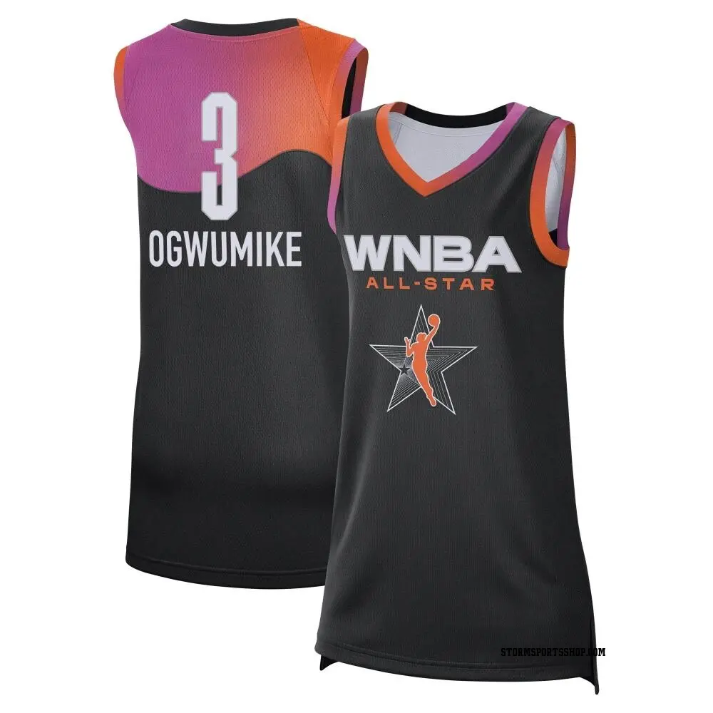 Women's Nneka Ogwumike ＃3 Game Black Seattle Storm 2024 All-Star Victory Jersey