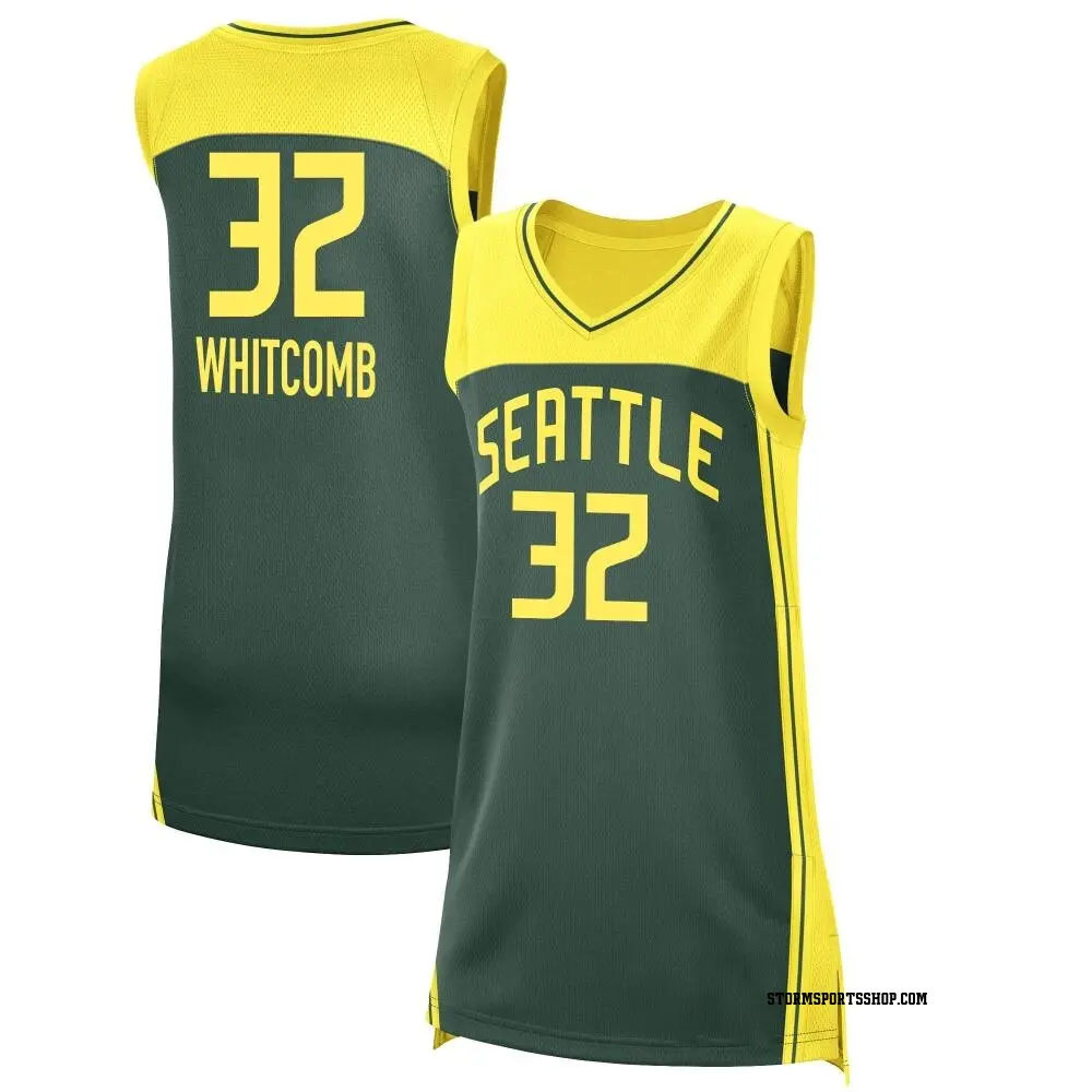 Women's Sami Whitcomb ＃32 Explorer Edition Victory Green Seattle Storm 2021 Jersey