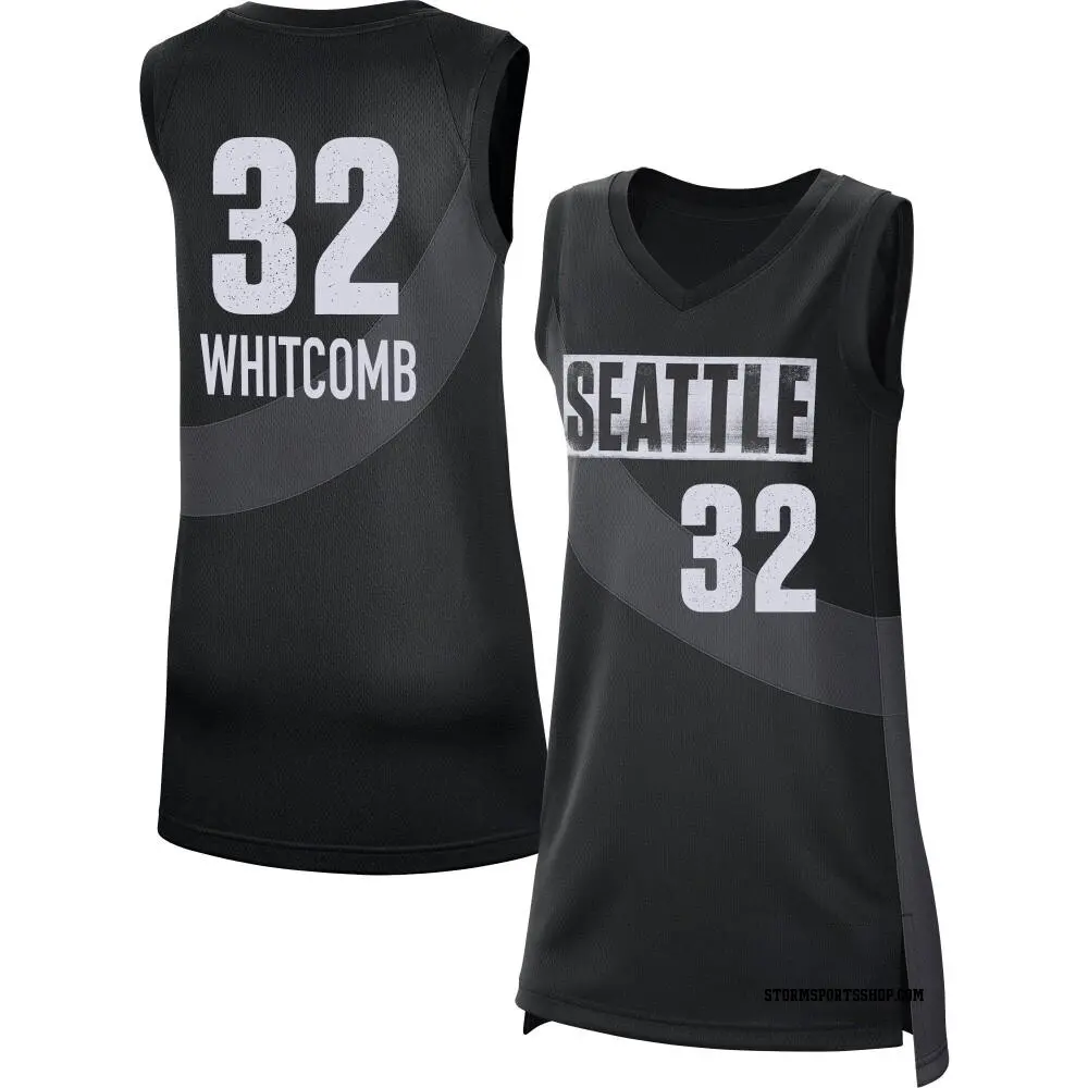 Women's Sami Whitcomb ＃32 Rebel Edition Victory Black Seattle Storm 2021 Jersey