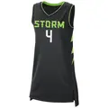 Women's Skylar Diggins-Smith ＃4 Black Seattle Storm 2024 Rebel Edition Jersey