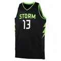 Youth Ezi Magbegor ＃13 Black Seattle Storm 2024 Rebel Edition Jersey