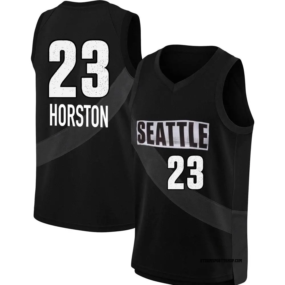 Youth Jordan Horston ＃23 Rebel Edition Victory Black Seattle Storm 2021 Jersey