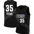 Youth Victoria Vivians ＃35 Rebel Edition Victory Black Seattle Storm 2021 Jersey